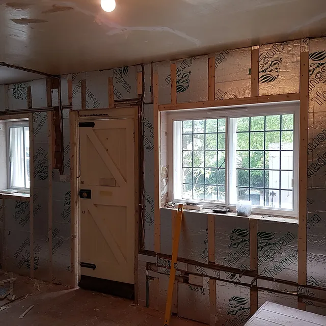 wall being repaired