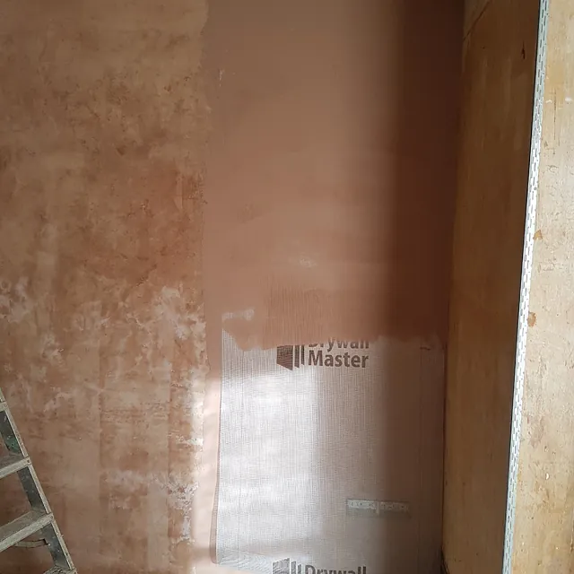 plastered wall