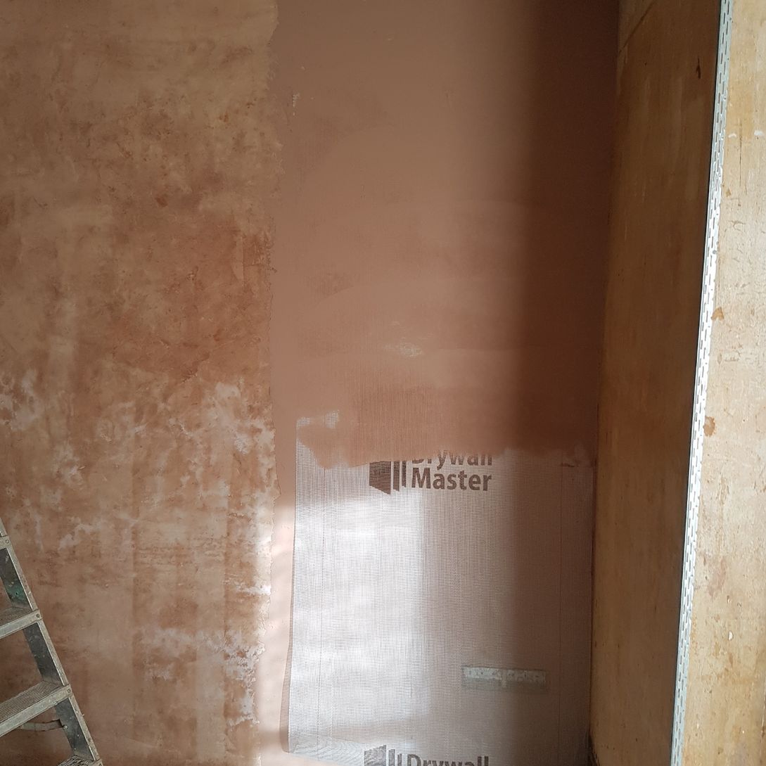 plastered wall
