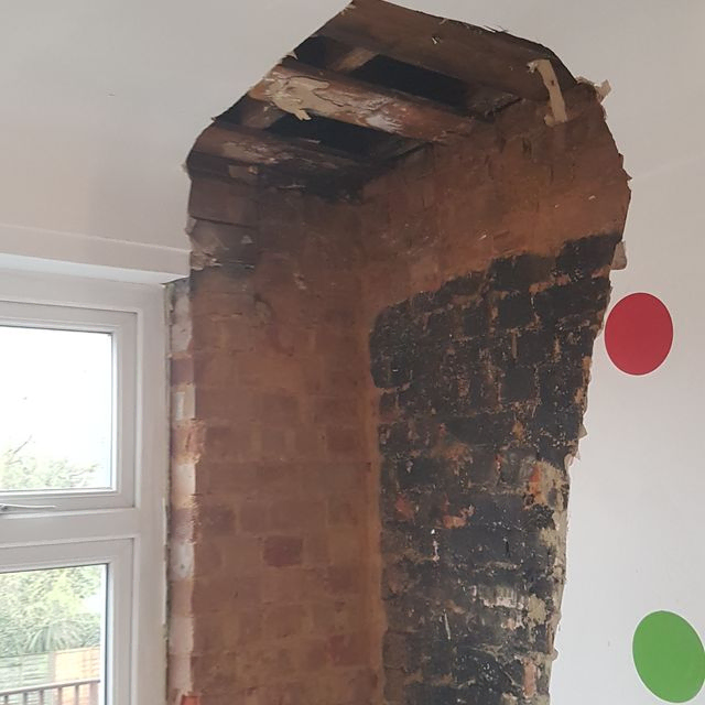 Leak from roof before & after repaired