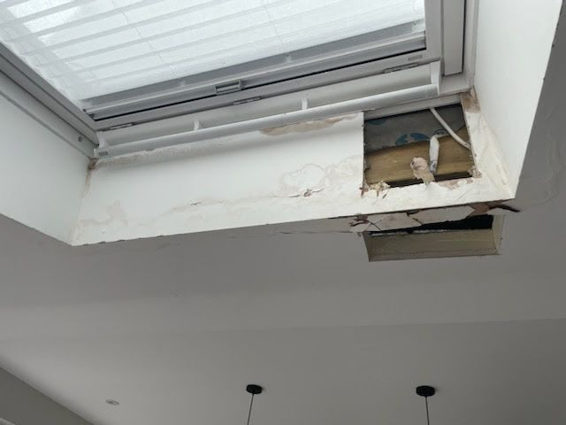 ceiling repair after leak