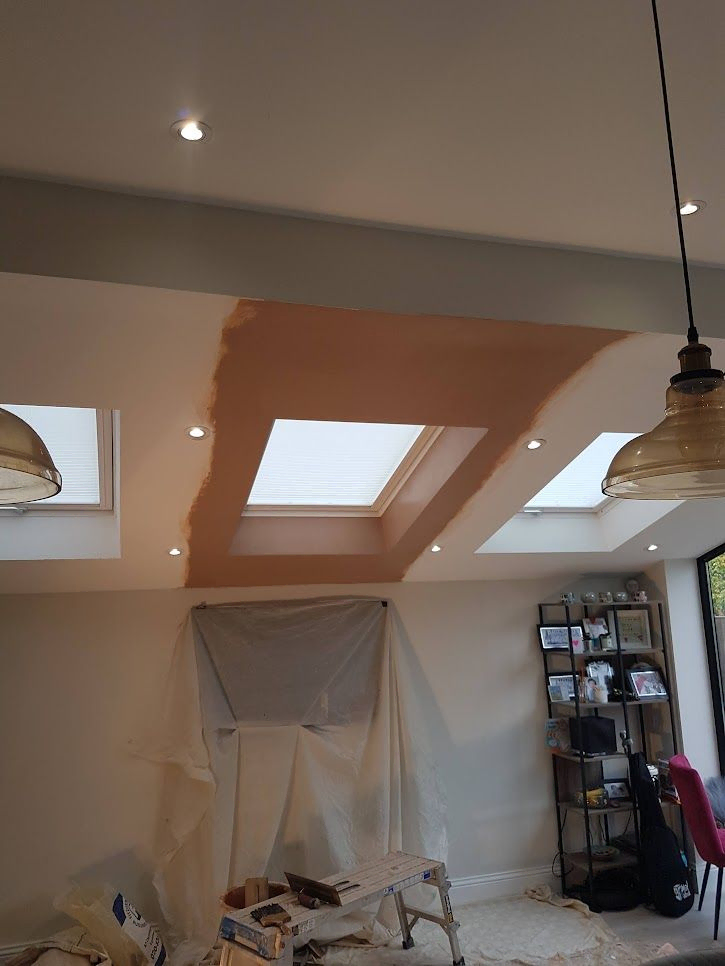 ceiling repair after leak
