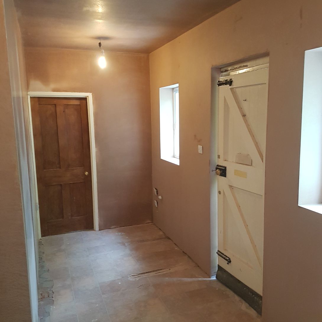 plastered walls