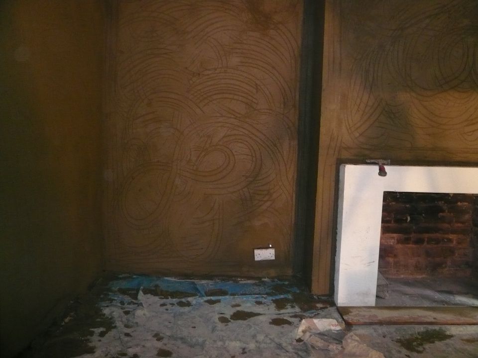 plastering